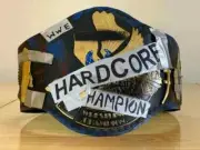 New HardCore Wrestling Championship 2MM BRASS Belt Replica Orignal Leather Strap