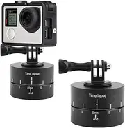 360° 60 Minutes Time Lapse Stabilizer Rotating Tripod, with Adapter, Time Lapse Stabilizer Tripod Adapter, for Smartphones, Cameras