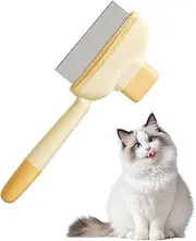 Dog Flea Comb, Dematting Dog Brush, Cat Brush Self-cleaning for Kitten Hair Dematting, Professional Puppy Grooming Tools