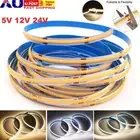 5M-20M 12V/24V/5V COB LED Strip Light Warm Natural Cold White 3000K 4000K/6000K