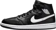 [Jordan] Wmns Air 1 Mid Black, Black, 6 UK