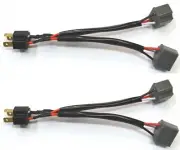 Splitter Wire Ceramic S 9003 HB2 H4 Two Harness Head Light Female Connector Plug (for: Volvo)