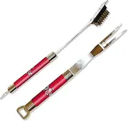 NCAA Wisconsin Badgers Barbeque Fork and Grill Cleaner Set