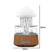 Jtgg Bebetter Rain Cloud Humidifier 450ml Essential Oil Diffuser With 7 Colors Led Lights,nano Mist Essen