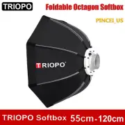 TRIOPO Octagon Foldable Softbox Soft Box for Godox Yongnuo Speedlite Flash Light