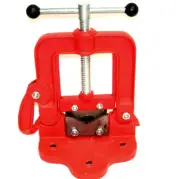 Bench Pipe Vice Yoke Hinged Clamp on Type Pipe Threader Plumbing Vise Tools #3