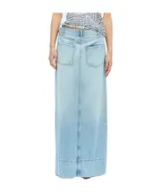 Sportmax Piave Logo Patch Denim Skirt IT40,IT38 Blue
