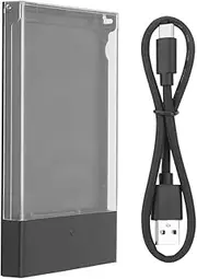 Hard Disk Box,Type-C Tool 2.5 Inch 3.1 Hard Disk Box Perspective Notebook III Transparent Mobile Hard Disk Box Support 2.5 Inch 7-9.5mm Thick HDD or SSD