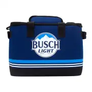 Busch Light Soft Cooler with Bottle Opener Keychain Blue