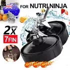 ​7Fins Extractor Cross Blade For Nutri Ninja Auto iQ Blender 900W 1000W Parts AU