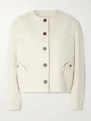 [BLAZÉ Milano] BLAZÉ Milano - Gliss Wool-blend Felt Jacket - Off-white - 00 00 Off-white