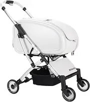 BEAUTYMONKEY.K White Dog Strollers for Small Dogs Cat Stroller for 1, Pet Strollers for Small Dogs,Wheels Puppy Stroller Pet Gear Dog