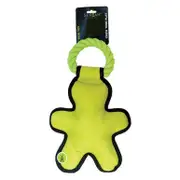 Scream Cross Ropes Tug Man Nylon Dog Toy Loud Green