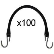 100 15" HD Natural Rubber Tarp Strap Tie Down Tire Chain Bungee Flatbed Truck