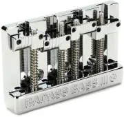 Leo Quan Badass III 4-String High-mass Bass Bridge - Chrome