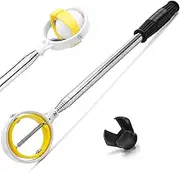 Golf Ball Retriever, Golf Ball Retriever Telescopic for Water with Spring Release-Ready Head, Ball Retriever Tool Golf with Locking Clip, Grabber Tool, Golf Accessories Golf Men