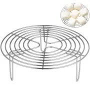 Round Air Fryer Accessories Stainless Sturdy Holder Steamer Cooling Rack