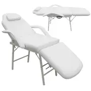 Portable Massage Cosmetic Beauty Treatment Facial Waxing Table Chair Bed White