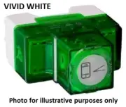 Clipsal WISER PUSHBUTTON LED DIMMER 3-Wire ControlLink,Indicator LED,Vivid White