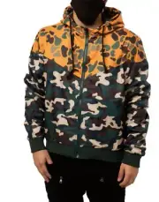 FBRK CHIMERA WINDBREAKER Yellow Camo A Bathing Ape like Mens Hoodie MSRP $49.99