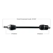 Tytaneum Standard Complete Axle Polaris RZR XP 4 Turbo/RZR XP Turbo/RZR XP 1000