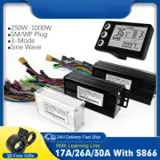 E-bike Sinawave Controller 36V 48V 17A 26A 30A with DIsplay for 250W-1000W Motor