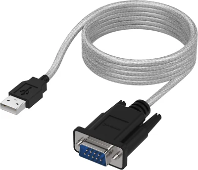 SABRENT 6-FT USB to RS-232 DB9 Serial 9 Pin Adapter (Prolific PL2303) (SBT-USC6K