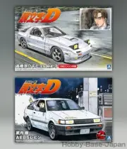 Initial-D Takahashi Ryosuke FC3S RX-7 & Takeuchi Itsuki AE85 LEVIN[AOSHIMA 1/24]