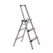 Aluminum Folding 3 Step Ladder Lightweight Stool Portable Platform 225 lb Cap