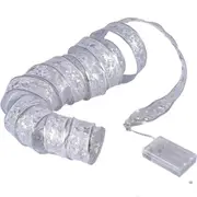 Christmas Ribbon String Lights for Christmas Tree, Battery Operated Decoration for Xmas Party Decorations