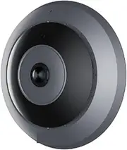 6MP Fisheye WiFi Security Camera 2.4/5GHz Indoor Camera 2-Way Audio Smart Detection 360° Panorama PoE Cameras(1PCs PoE Cam Black)