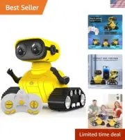 Interactive Robot Toy with Tank Tracks & Singing - Remote Control Fun!