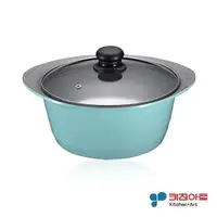 在飛比找PChome商店街優惠-韓國原裝進口Kitchen Art 時尚鈦晶石湯鍋(24cm