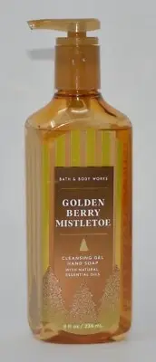 1 BATH & BODY WORKS GOLDEN BERRY MISTLETOE CLEANSING GEL HAND SOAP WASH PUMP 8OZ