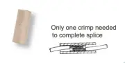 MVP 25 Uninsulated Parallel Butt Splice Wire Connectors 10-12 AWG Gauge