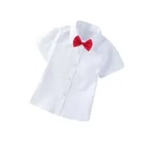 在飛比找momo購物網優惠-【Baby 童衣】任選 短袖襯衫 兒童折袖上衣 88672(