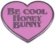 [Pinstant] Be Cool Honey Bunny Pumpkin Diner Scene Hostage Gunpoint Jules Pulp Fiction 90s Classic Movie Tarantino 1.25" Enamel Pin Badge, 1.25 Inches, Enamel, enamel