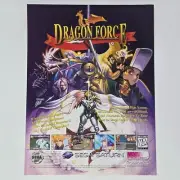 Dragon Force Sega Saturn Magic Was Young Print Ad/Poster Promo Art