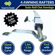 4x Coast Curved Caravan Rafters - Carefree, Dometic Roll Out Awning Roof Rafter