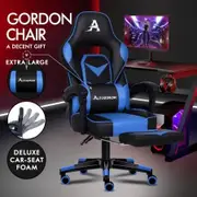 ALFORDSON Gaming Chair Office Seat Generous Padding Footrest Executive Racing Gordon Series