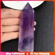 60-70mm Natural Amethyst Quartz Crystal Point Wand Healing Stone Pillar Obelisk