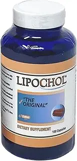 LIPOCHOL Natural Liver Cleanser Detox Supplement Cleanse & Support Liver Health. Milk Thistle Extract (Silymarin) (100 Caps Bottle)