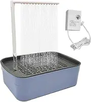 Bird Bath Shower Tub - Parrot Automatic Shower Bathing Tub with Multiple Faucets, Pet Circulating Water Bath Parrot Bathtub, Bird Cage Accessories for Parakeet, Cockatoo, Parrot and Most of Bird