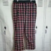 Nautica Men's Plaid Lounge Pants Red (Size: L)