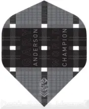 6 Dart Flights Unicorn Ultrafly " Gary Anderson World Champion "