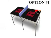 Rutgers University Portable Table Tennis Ping Pong Folding Table w/Accessories