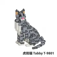 在飛比找PChome24h購物優惠-【Tico 微型積木】T-9801 虎斑貓 Tabby