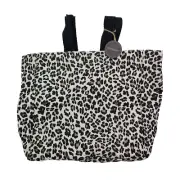 Cynthia Rowley Cheetah Print 100% Cotton Canvas Reusable Tote Bag