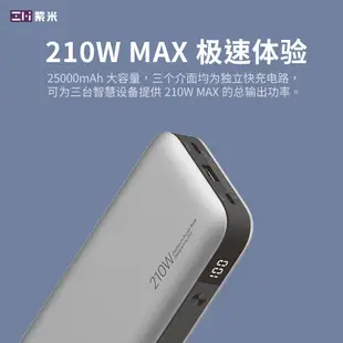 🌺3C好市多 ZMI 紫米 QB826G 20號 行動電源 210W 行動電源 PD快充 25000mah PD3.0