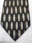 KILBURNE AND FINCH MENS TIE BURGUNDY BLACK GOLD WHITE 3.75 X 60 NWT